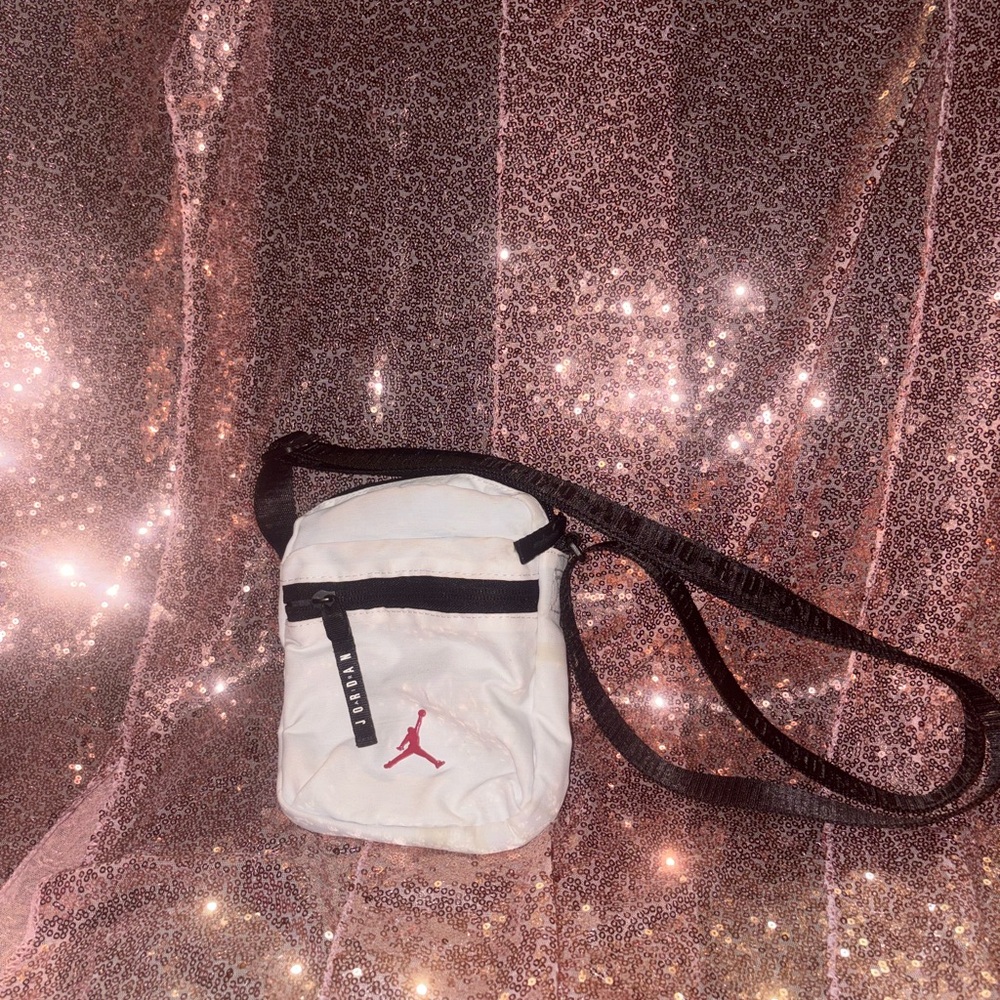 Jordan Black and White Crossbody Bag